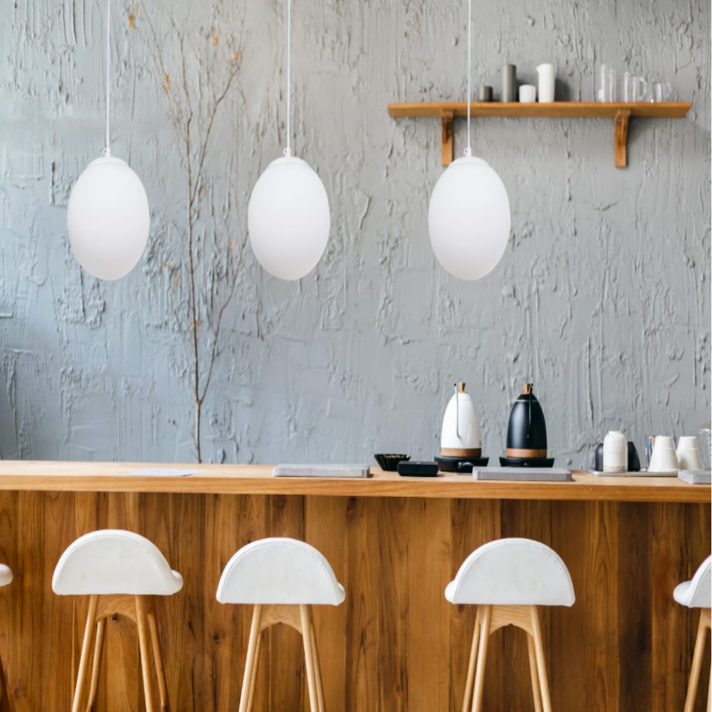 KC인증/당일출고 북유럽식탁등 LED 레일 펜던트 갓등 유리 4인 식탁등 150/직부