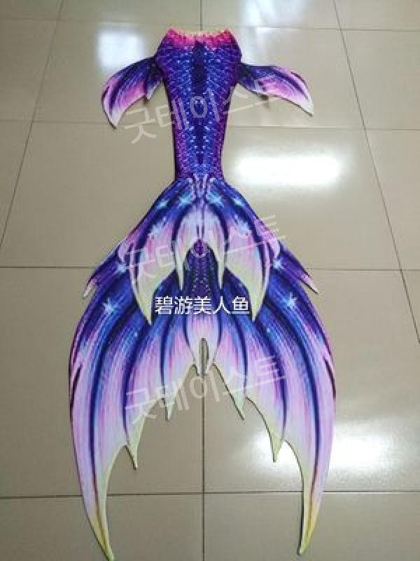 머메이드 아웃핏 수족관 인어공주 다이빙 슈트 공연 아쿠아리움 프리다이빙 피쉬테일 맞춤형가능 - 상세 이미지 5