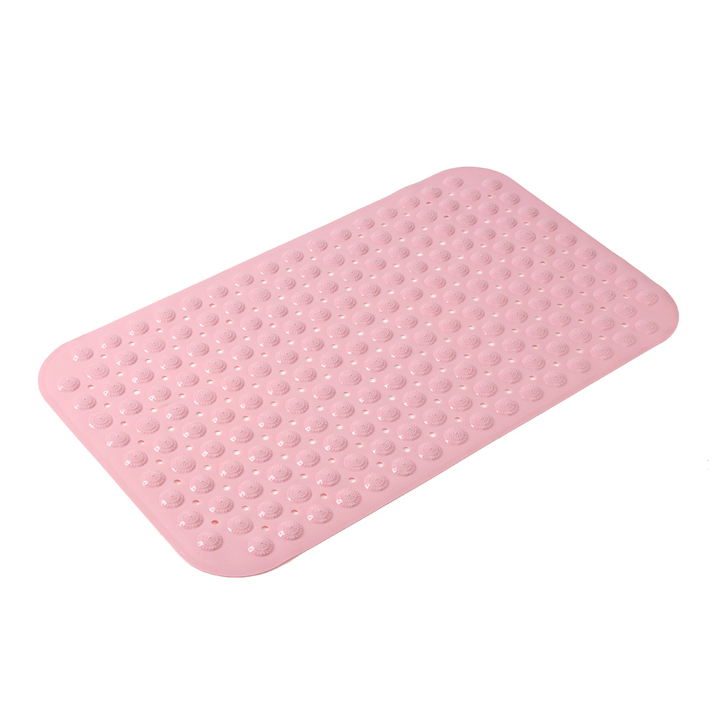 연핑크 미끄럼방지 욕실 매트 46x77cm 화장실 물빠짐 패드 노인 안전 흡착 바닥 깔개 : 셰어라이프