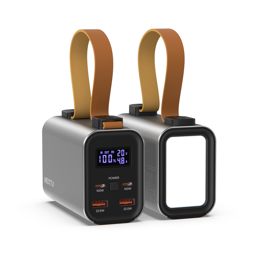 넥스트유 보내오 30,000mAh 고속충전 4포트 100W 대용량 노트북 보조배터리