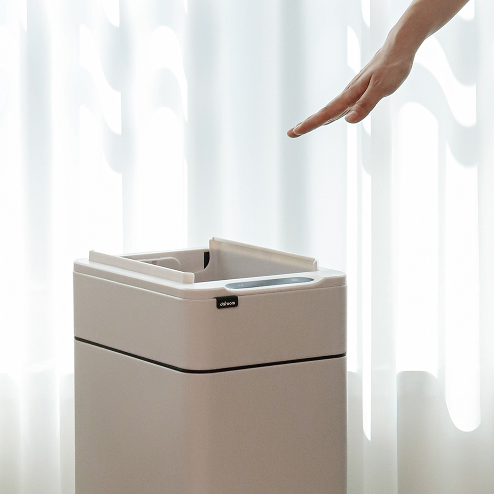 대가족 SET 30L+30L 스마트 자동 센서 쓰레기통 냄새차단 종량제 휴지통 날개형 - 상세 이미지 5