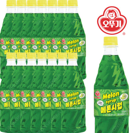 오뚜기 메론 슬러시시럽 1kg X 15개 슬러쉬 원액 음료