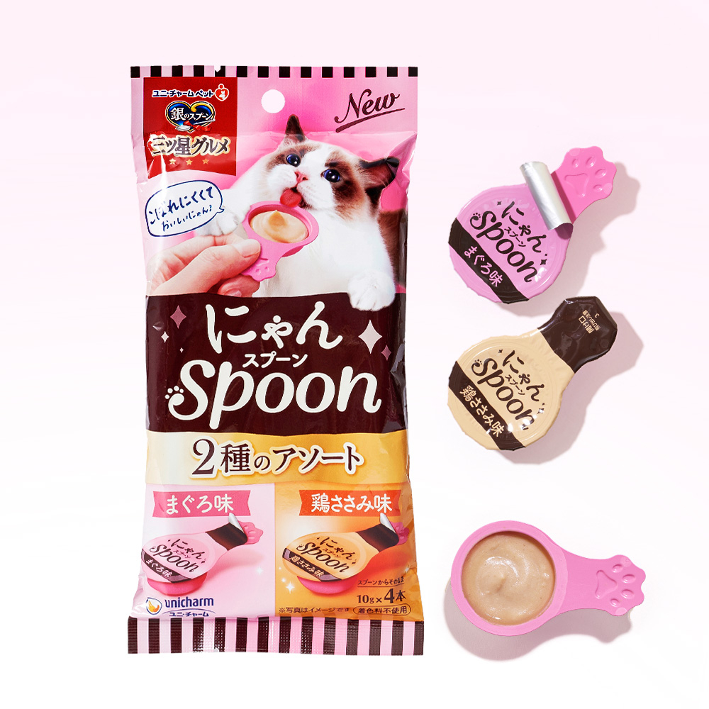 긴노스푼 냥스푼 10P 고양이 습식 간식 참치 닭가슴살, 100g, 1개 - 상품 이미지