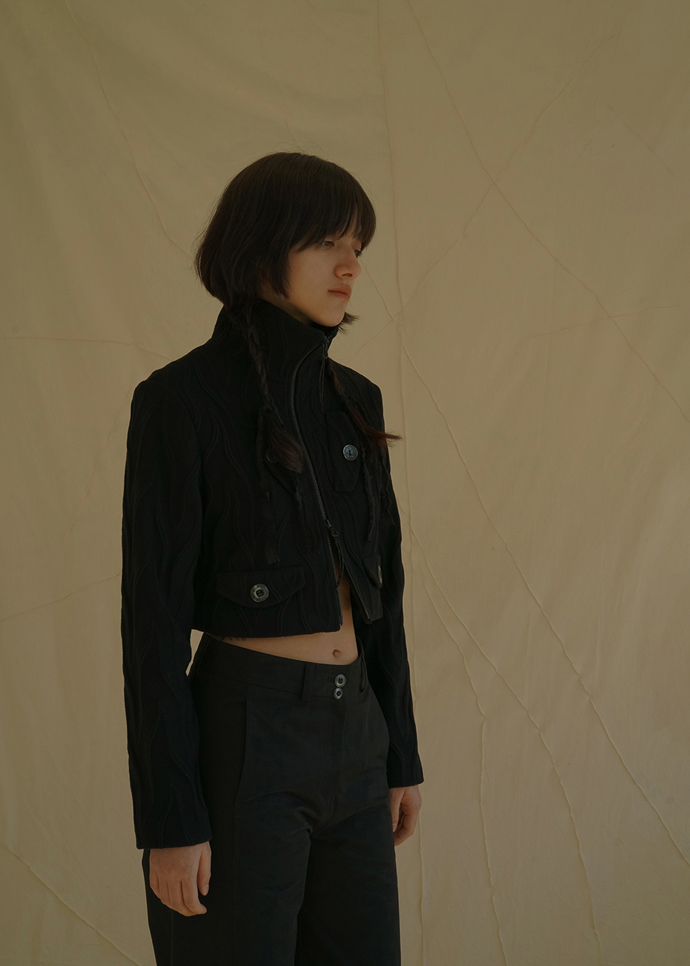 루드 코튼 나일론 와이드 롱 지퍼 디테일 팬츠 국산 원단 Pants 01 - 상세 이미지 3