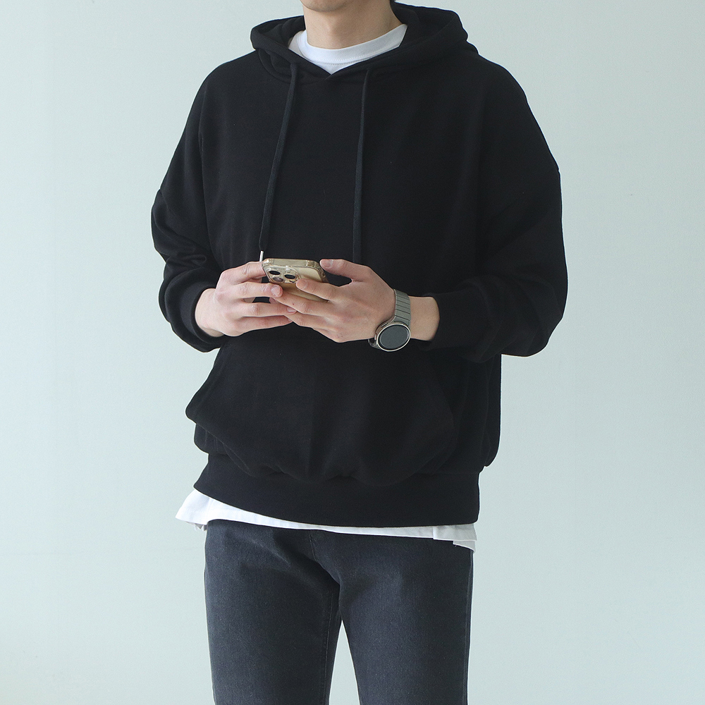 남자후드티 오버핏 빅사이즈 커플 모자큰 후드티 - 상세 이미지 2