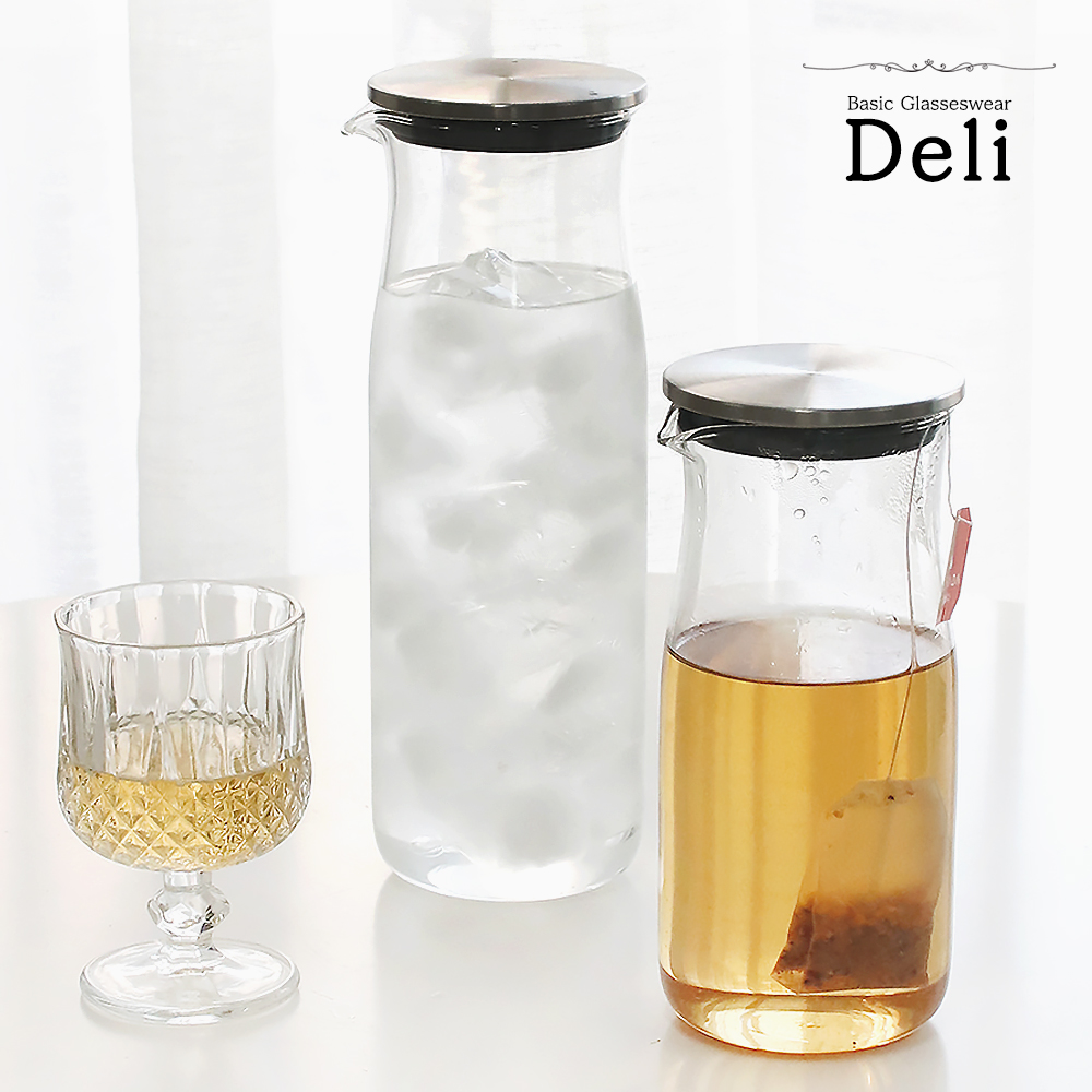 델리 카페 식당 내열유리 냉장고 물병 1000ml - 상품 이미지