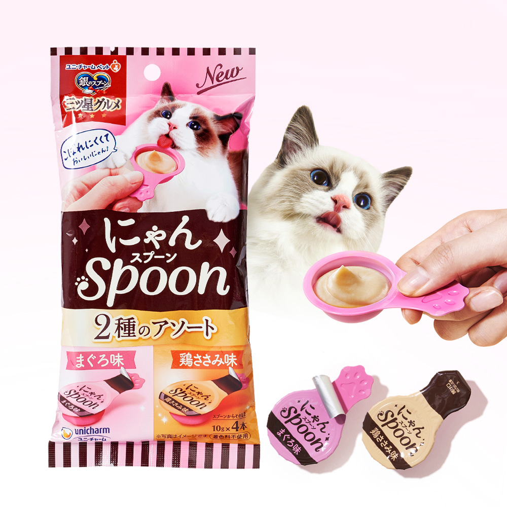 긴노스푼 냥스푼 10P 고양이 습식 간식 참치 닭가슴살, 100g, 1개 - 상세 이미지 2