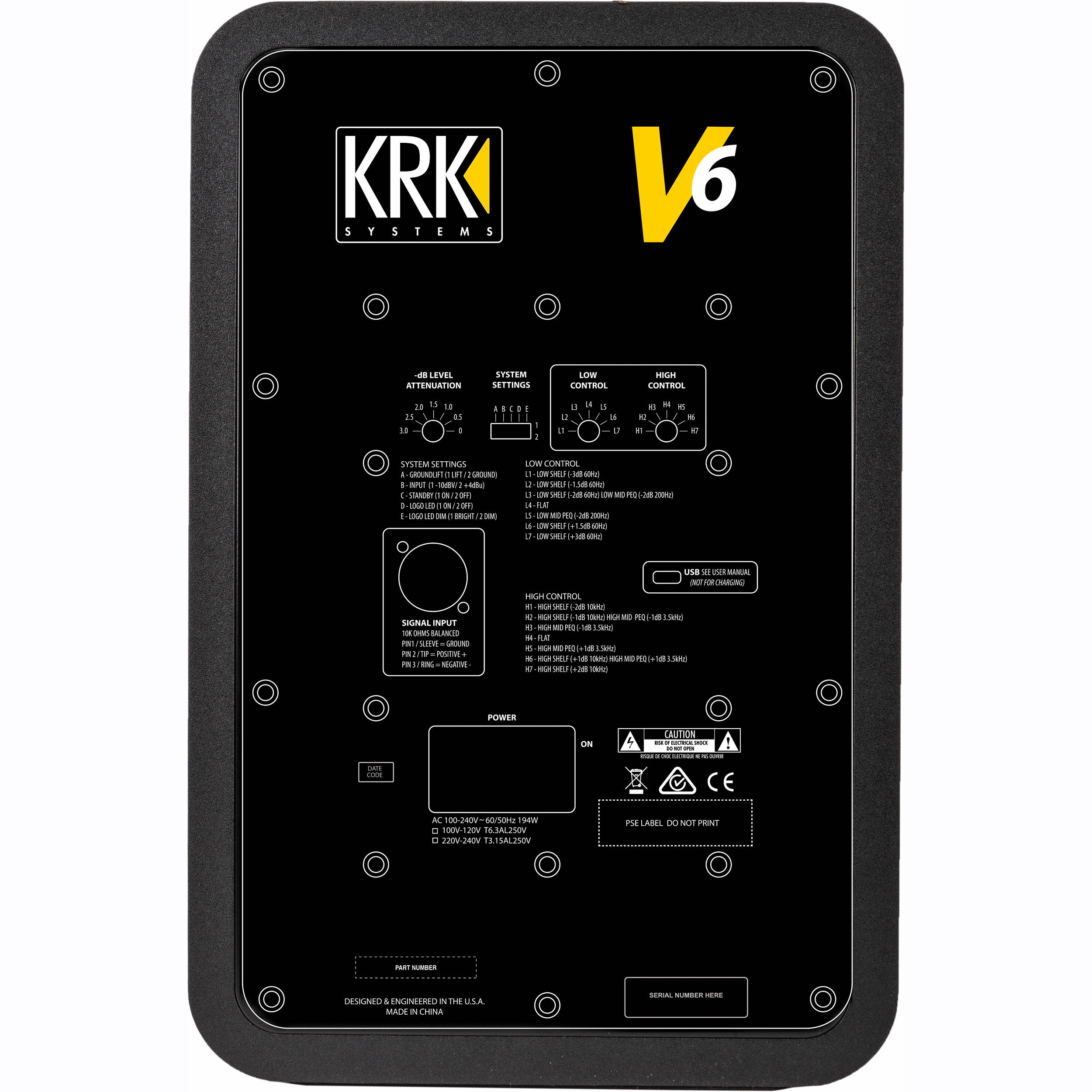 KRK V6S4 모니터 스피커 1통 - 상세 이미지 3
