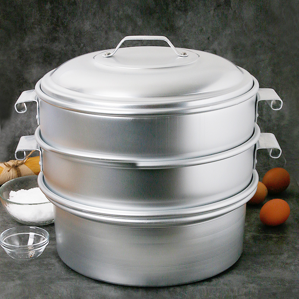 만두 찜기 세트 채반 업소용 대형 계란 찜솥 찜 냄비 소 - 상품 이미지