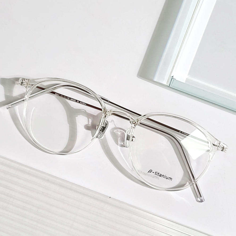 블루라이트차단 가벼운 5g 안경테 검정 투명 남자 여자 뿔테 얇은