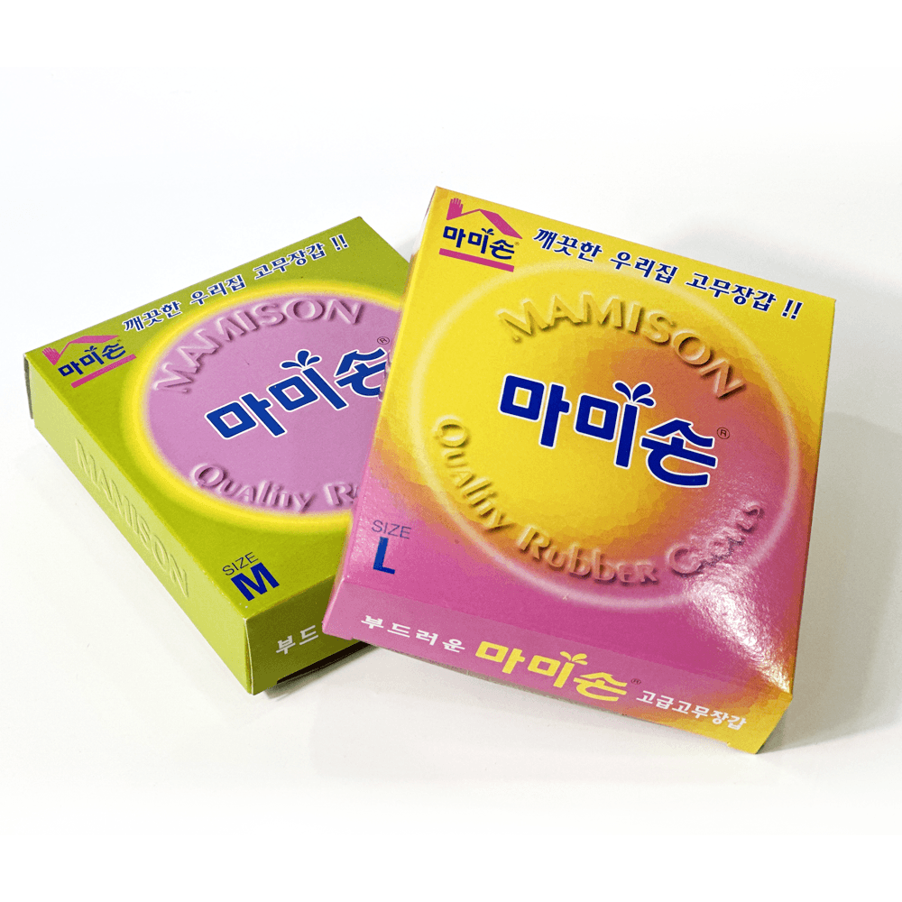 마미손 고무장갑 판촉 상자 포장 선물 - 상품 이미지