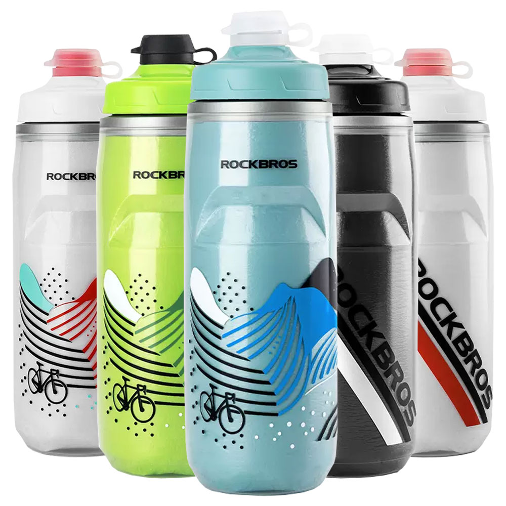 락브로스 자전거물통 스포츠물병 보냉물통 위생커버 620ml - 상세 이미지 3