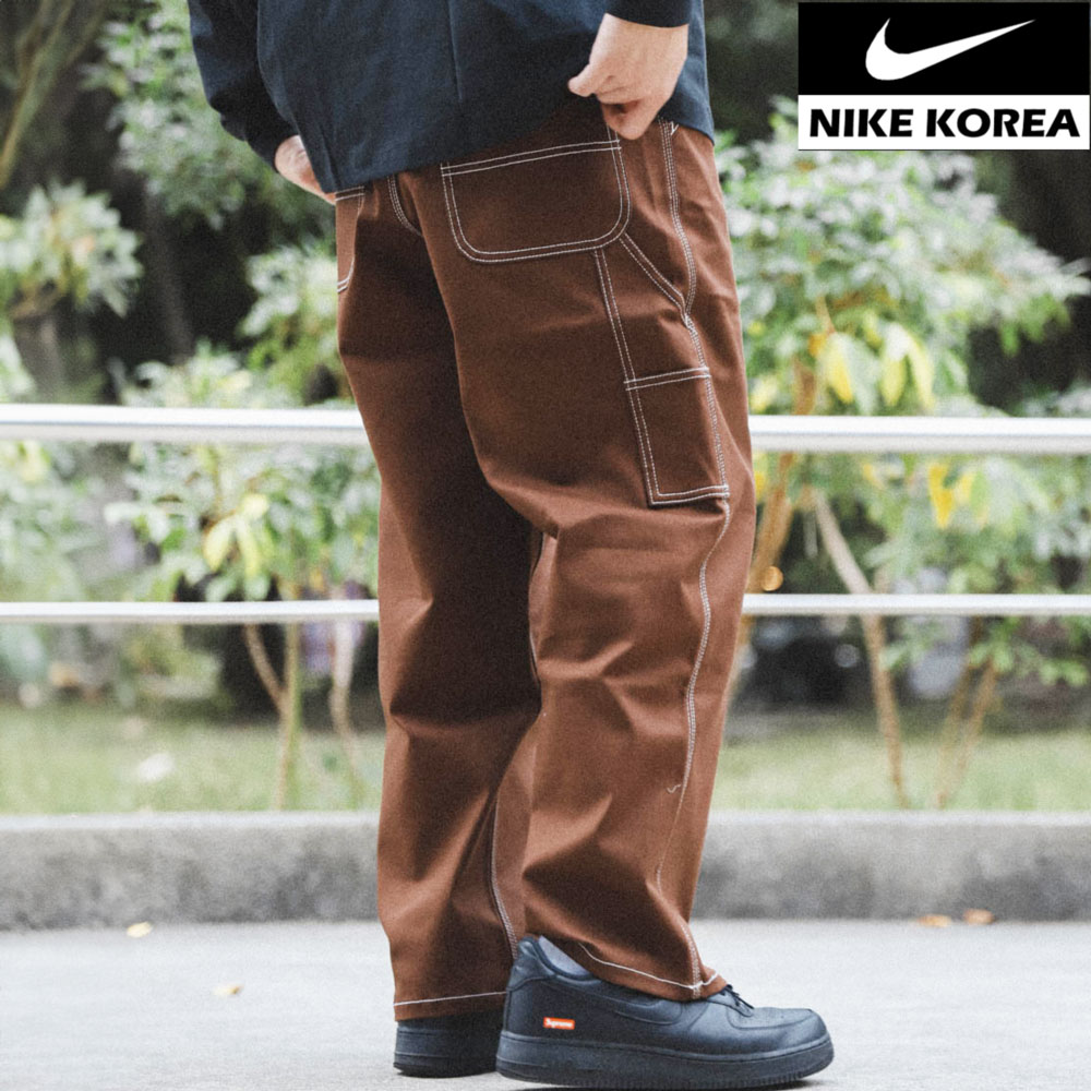나이키 남자 면바지 와이드 라이프워크바지 치노팬츠 FB7199브라운, 34