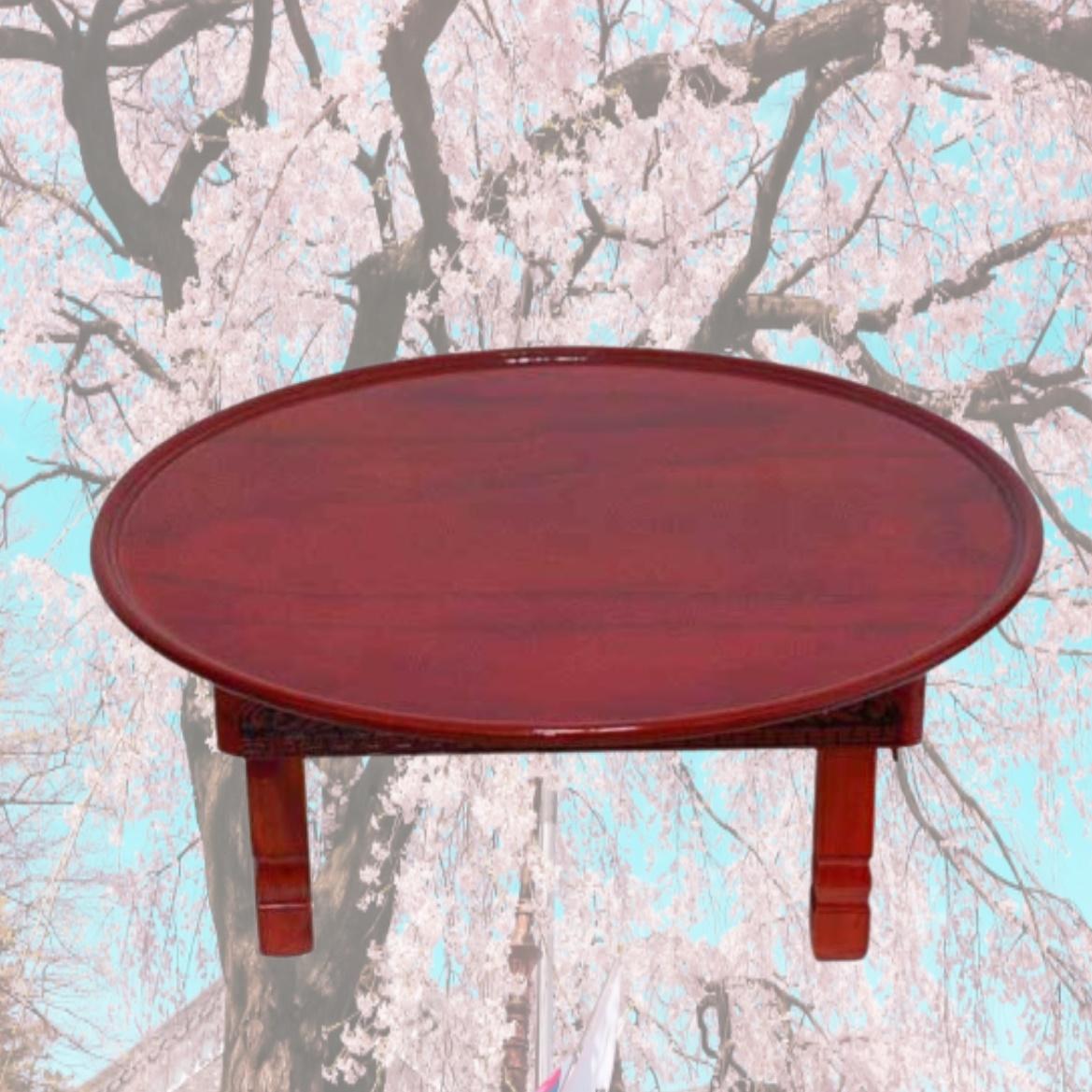 남원 둥근 교자상 51cm 손님 초대상 가정용 밥상 손님용 상