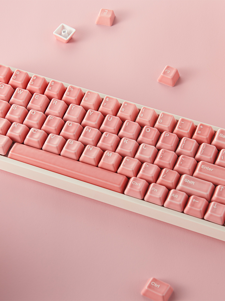 Cerakey 세라키 키캡 도자기 세라믹 키캡 A세트 Ceramic Keycaps 화이트 영문각인 - 상세 이미지 3