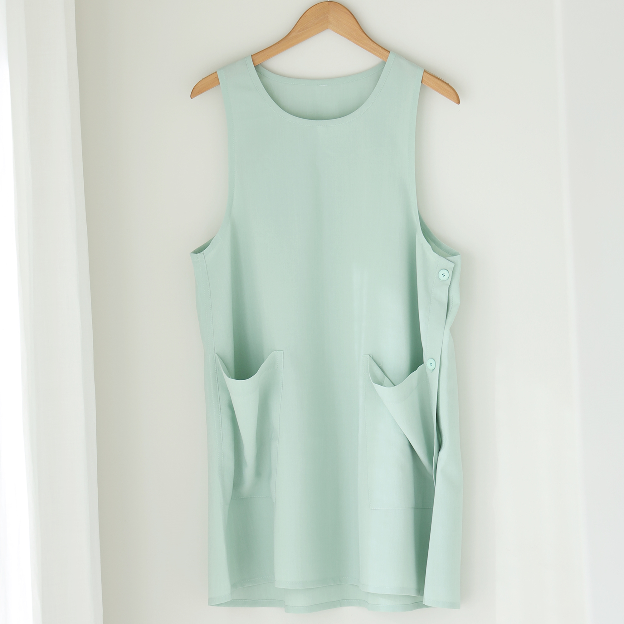 [미소쌤] 솜사탕 앞치마 어린이집 카페 미용 보육교사 빅사이즈 유치원