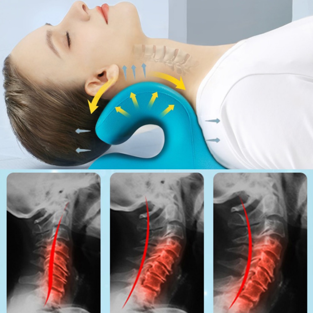 목편한경추베개 자세교정 숙면 목이편한 지압 기능성 - 상품 이미지