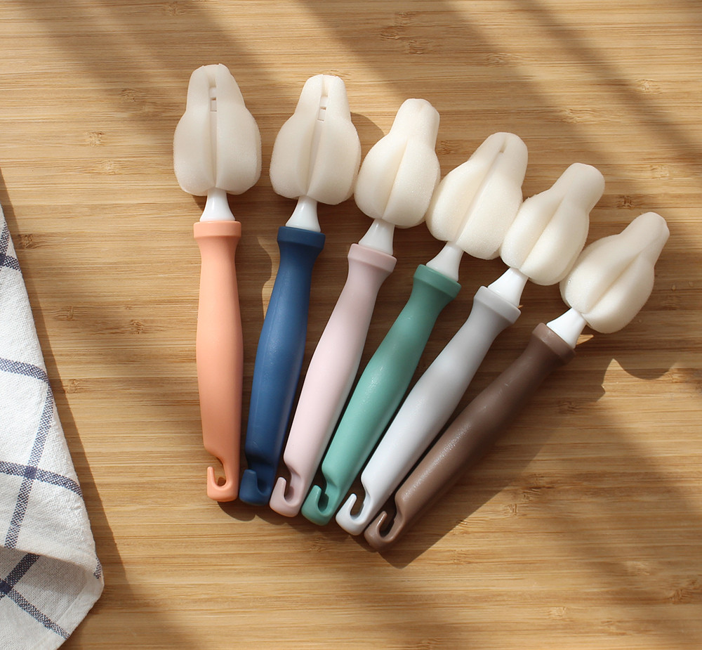 /하이비몽글이 젖병 젖꼭지 세척 솔 미니,롱브러쉬