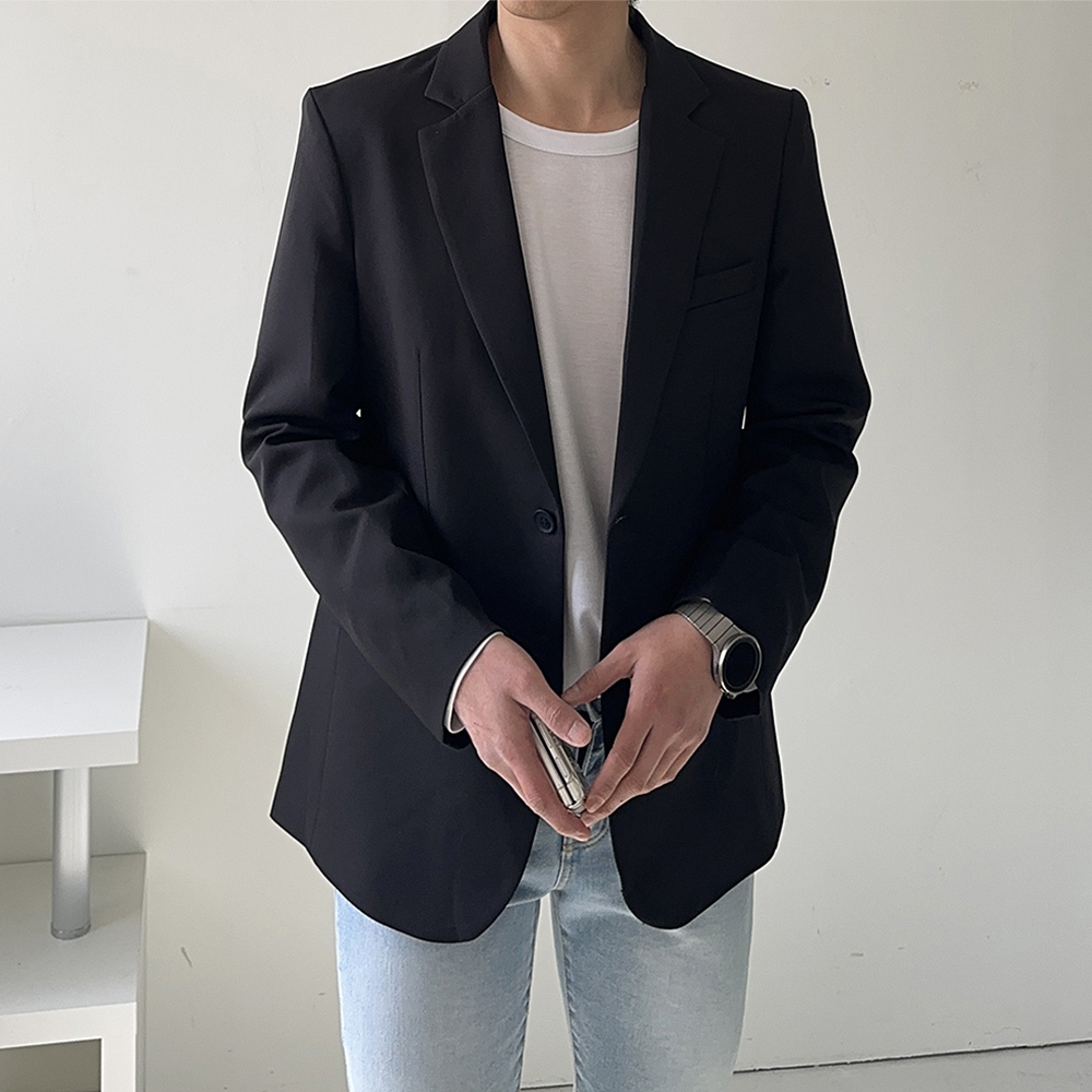 남자블레이저 빅사이즈 오버핏 남성마이 남자자켓 - 상세 이미지 2
