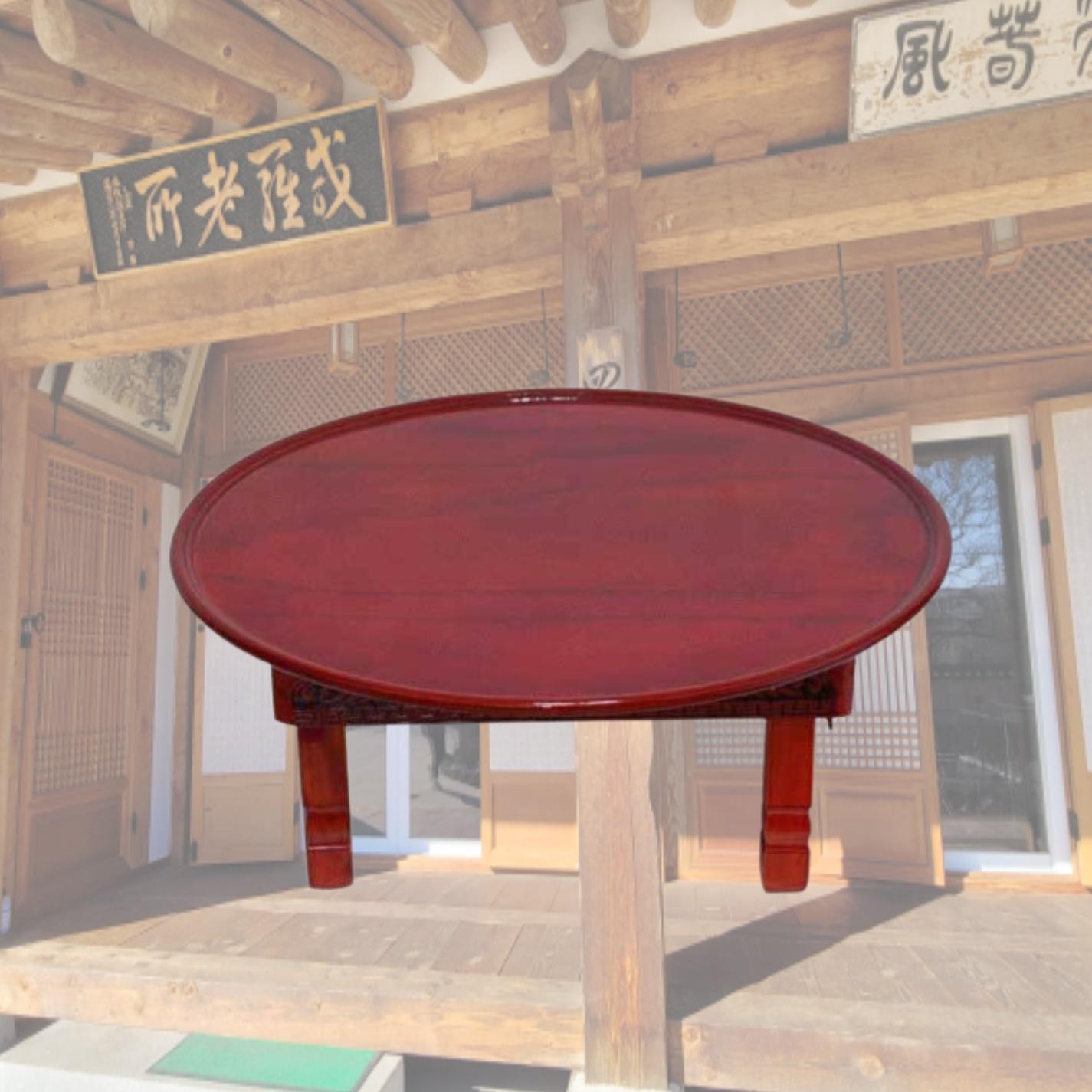 남원 둥근 교자상 45cm 손님 초대상 손님용 상 작은 교자상