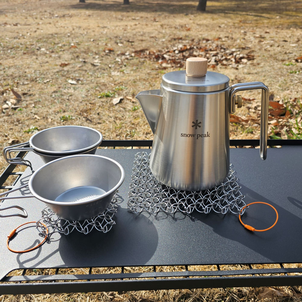 스타트오프 캠핑 냄비받침 와이어팟 스탠드 1+1