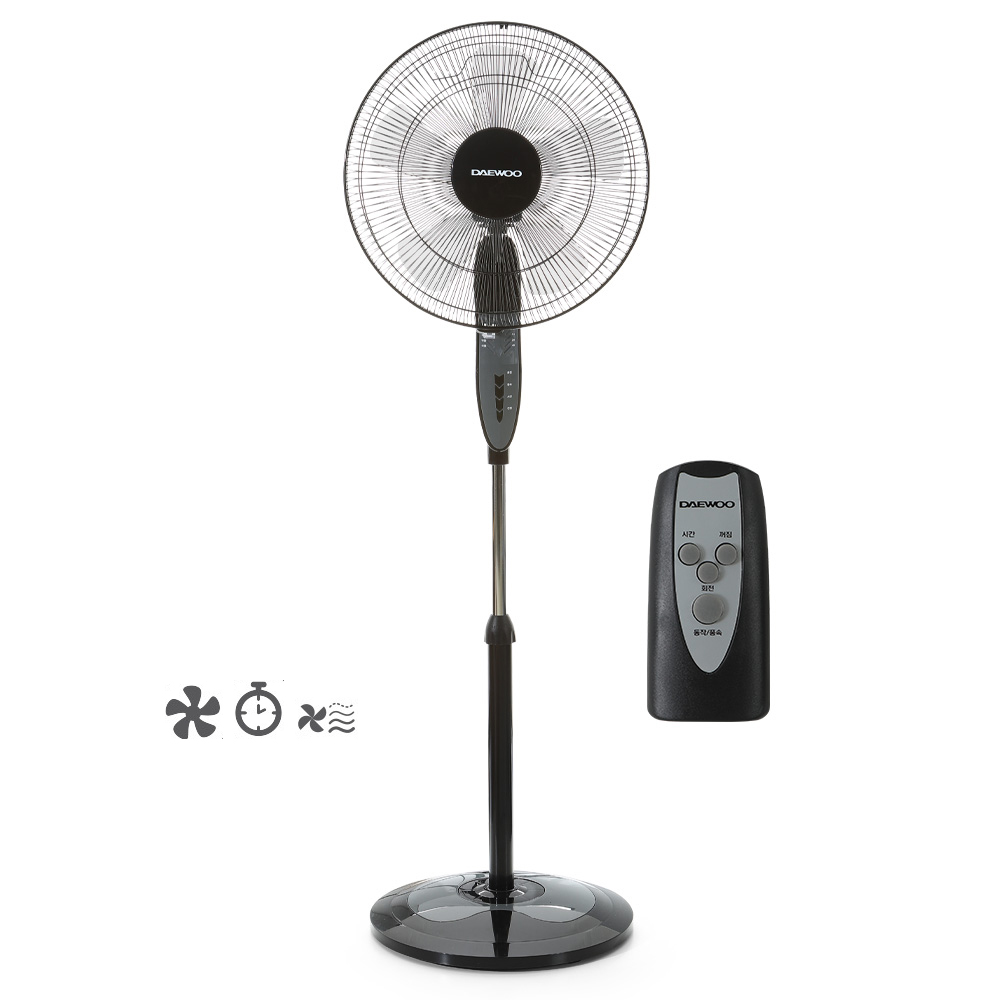 대우 키높이 업소용 선풍기 리모컨 타이머 40cm - 상세 이미지 3
