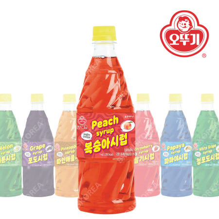 오뚜기 복숭아향 슬러시 1kg 슬러쉬 시럽 원액 음료