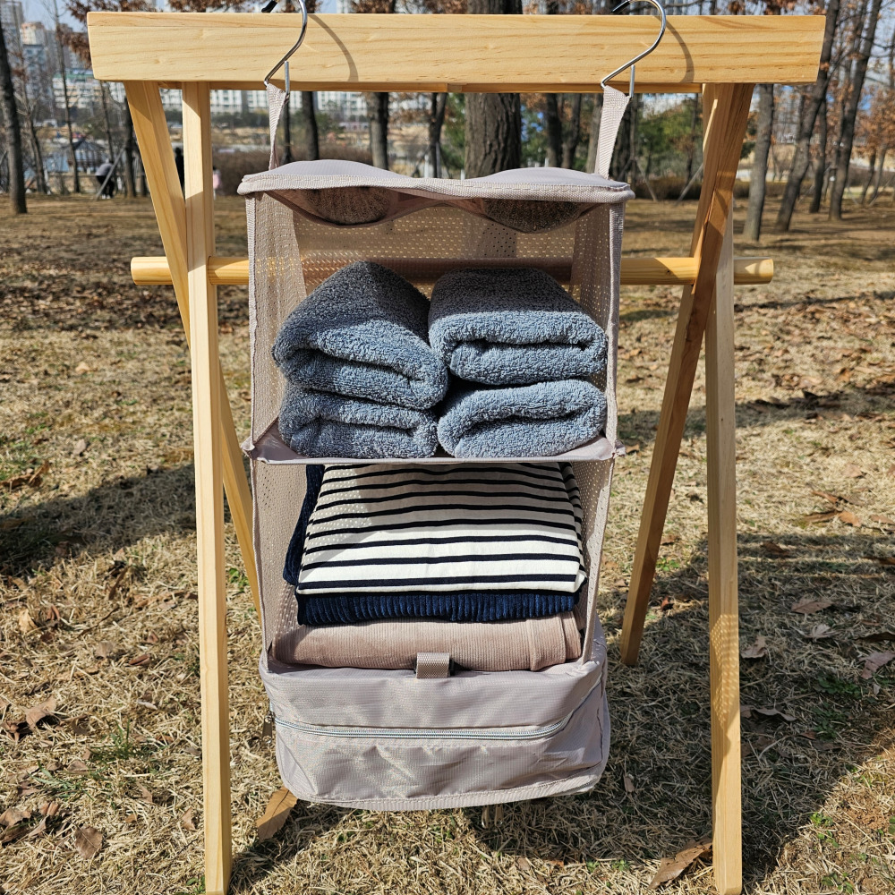 스타트오프 캠핑 옷걸이 행어 수납 파우치