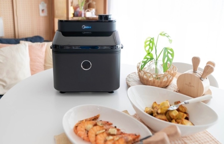 스팀 에어프라이어 디지털화면 에어프라이기 오븐 형 유리 에어후라이기 트레이더스 까르페