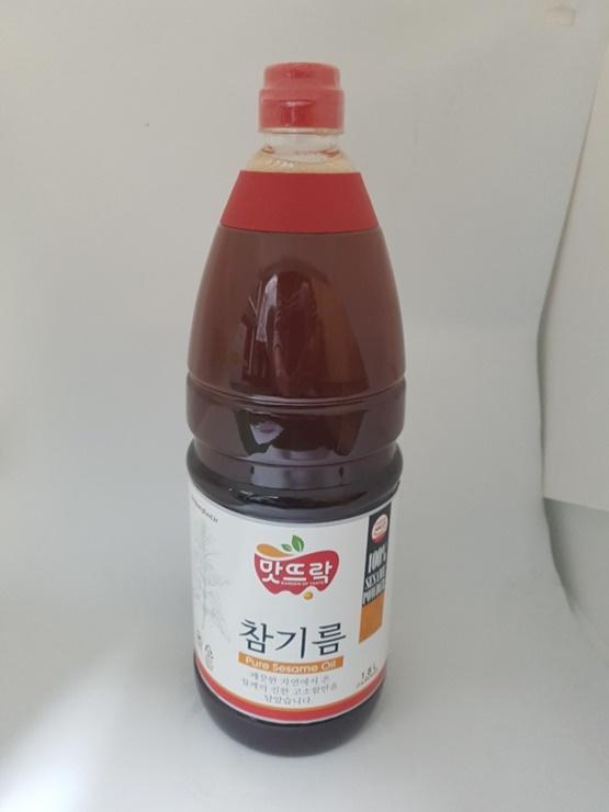 맛뜨락 참기름(깨분) 1.8L 동방제유 실온 : 식재온