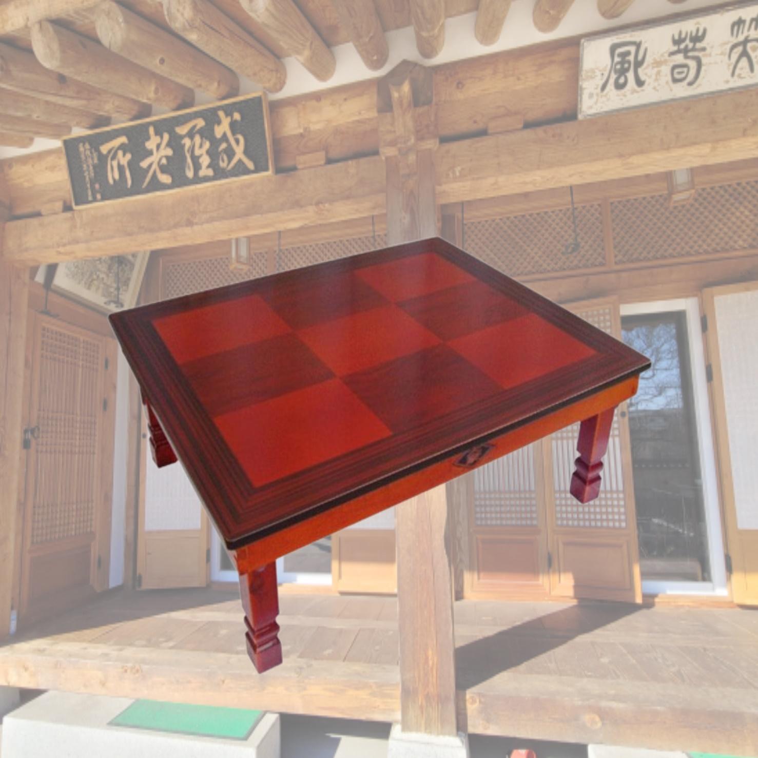 가정용 밥상 정사각형 밥상 정사각 교자상 손님용 상 손님 초대상