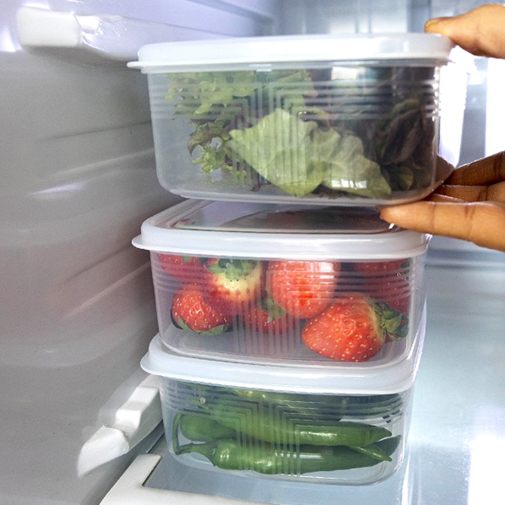 야채 보관용기 과일 보관통 냉장고 1.3L 정리용기 W - 상세 이미지 4