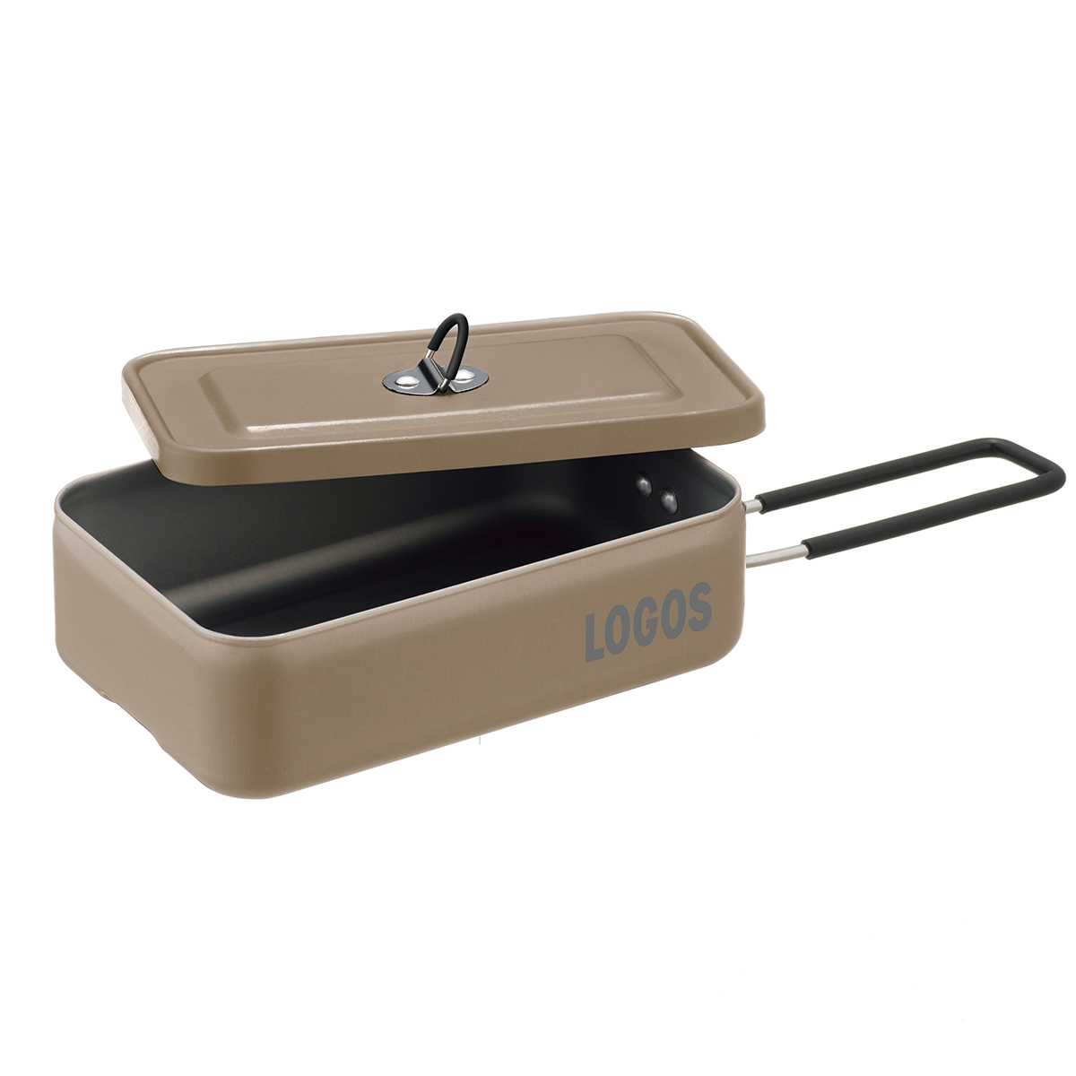 로고스 컬러 메스틴 캠핑반합 베이지 사각반합 백패킹 등산 휴대용 경량 코펠 1-2인용