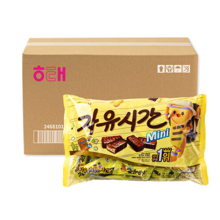 미니 자유시간 480g 6입 대용량 초코바 당충전 박스