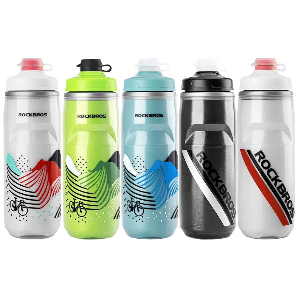락브로스 자전거물통 스포츠물병 보냉물통 위생커버 620ml - 상품 이미지