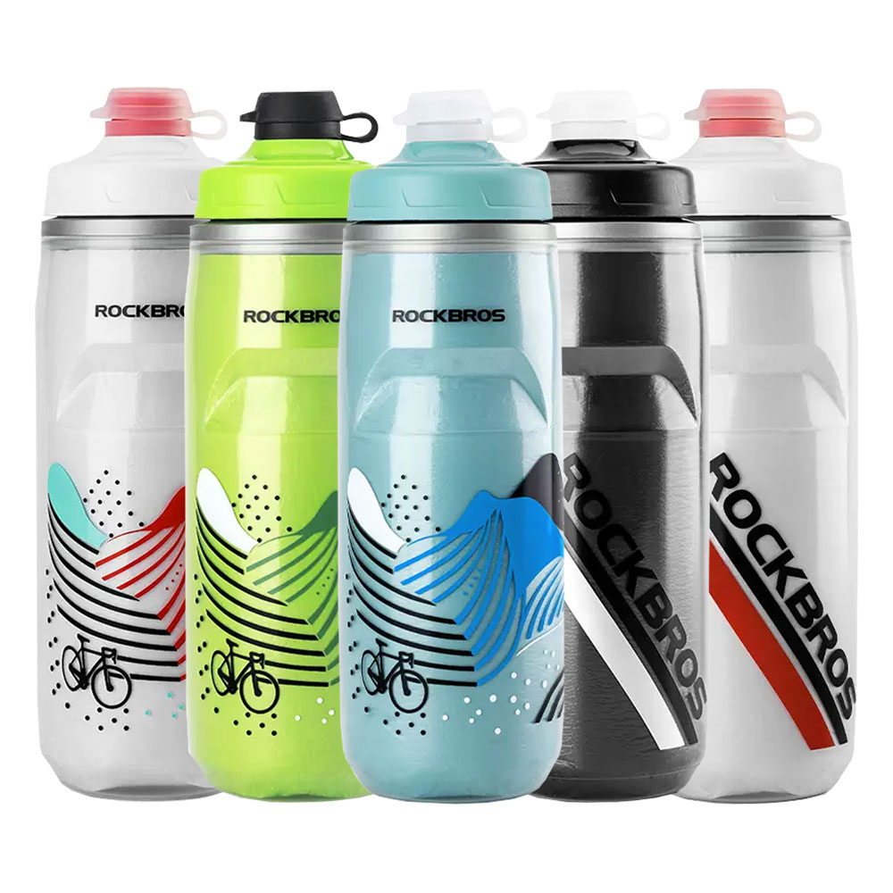 락브로스 자전거물통 스포츠물병 보냉물통 위생커버 620ml - 상세 이미지 2