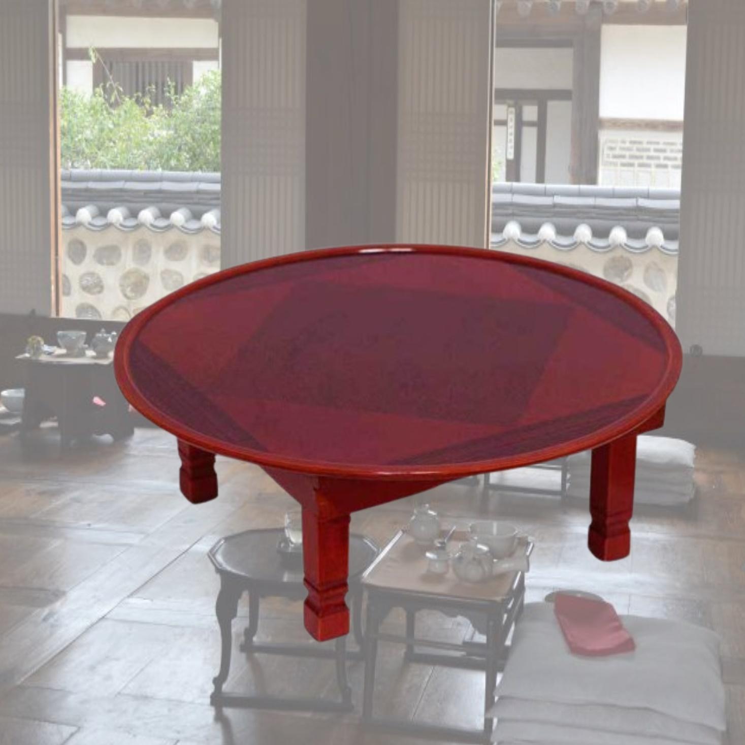 남원 둥근 교자상 69cm 손님 초대상 손님용 상 가정용 밥상