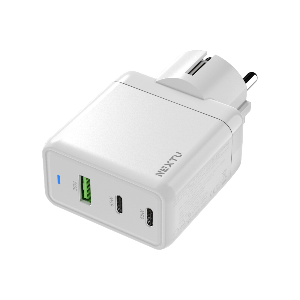 [리퍼상품P] 넥스트유 추오하 3포트 65W USB PD PPS GaN 멀티 초고속 접지충전기 BLACK 이미지 6
