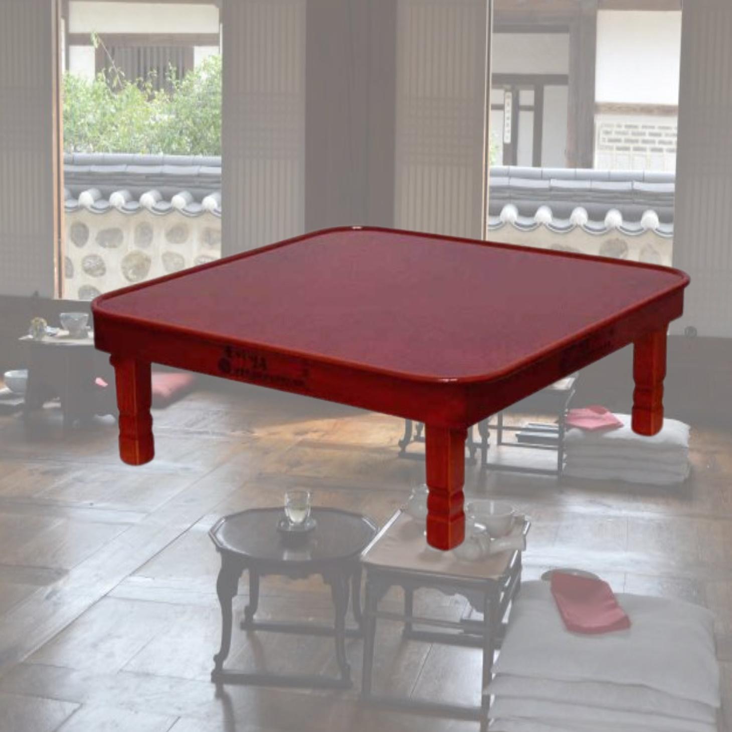 정사각 교자상 정사각형 밥상 손님 초대상 손님용 상 750x750