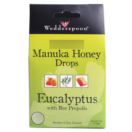 [해외]위더스푼 허니 유칼립투스 드롭스 비 프로폴리스 마누카 120g 로우허니