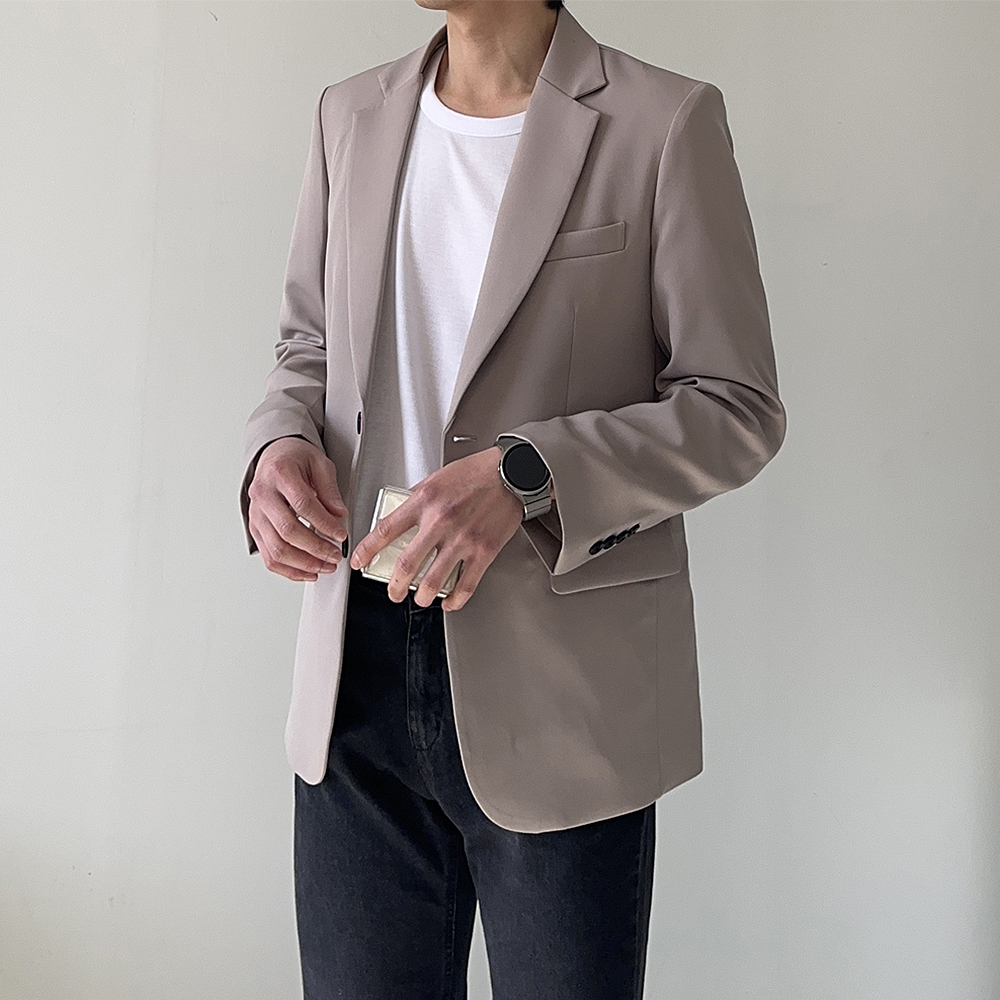 남자블레이저 빅사이즈 오버핏 남성마이 남자자켓 - 상세 이미지 3