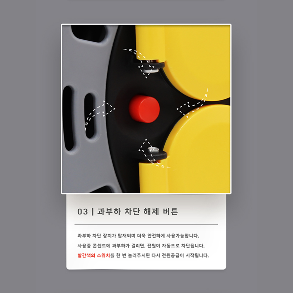 러그박스 릴선20m 캠핑릴선 방우형콘센트 옐로우캡 이미지 7