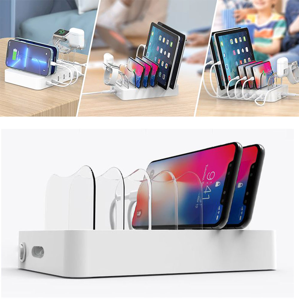 초고속 led 멀티충전기 6포트 usb 고출력 과열방지 - 상품 이미지