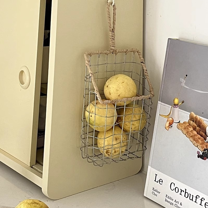 로즈소녀하우스 빈티지 와이어 바스켓 정리 수납 철제바구니