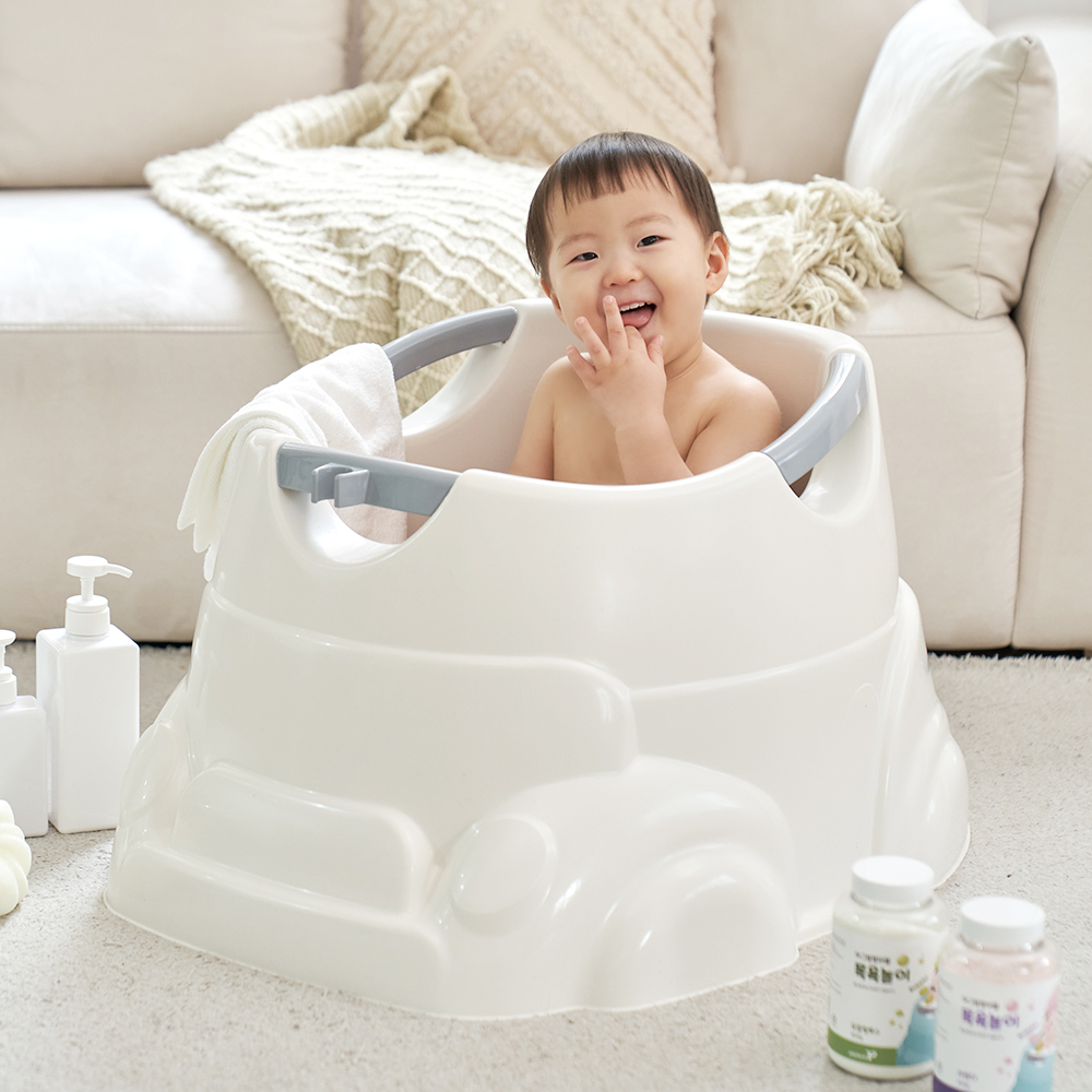 허그붕붕 유아 아기욕조 국내생산 샤워기거치 신생아 유아욕조