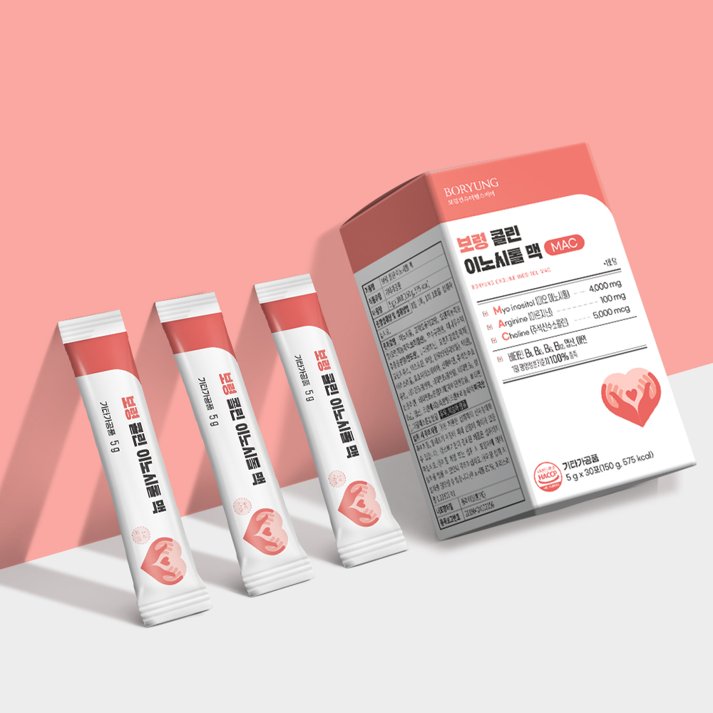 보령 콜린 미오 이노시톨 맥 4000 엽산 아연 비타민b 1박스 1개월분 - 상세 이미지 2