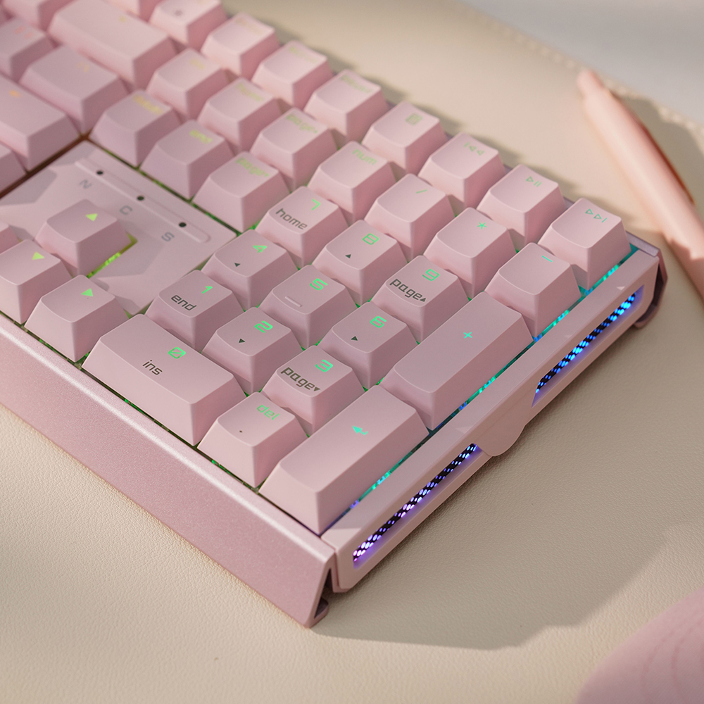 체리 MX 3.1 RGB 기계식 키보드 저소음 사무용 풀배열 핑크, MX2A 청축 - 상세 이미지 4