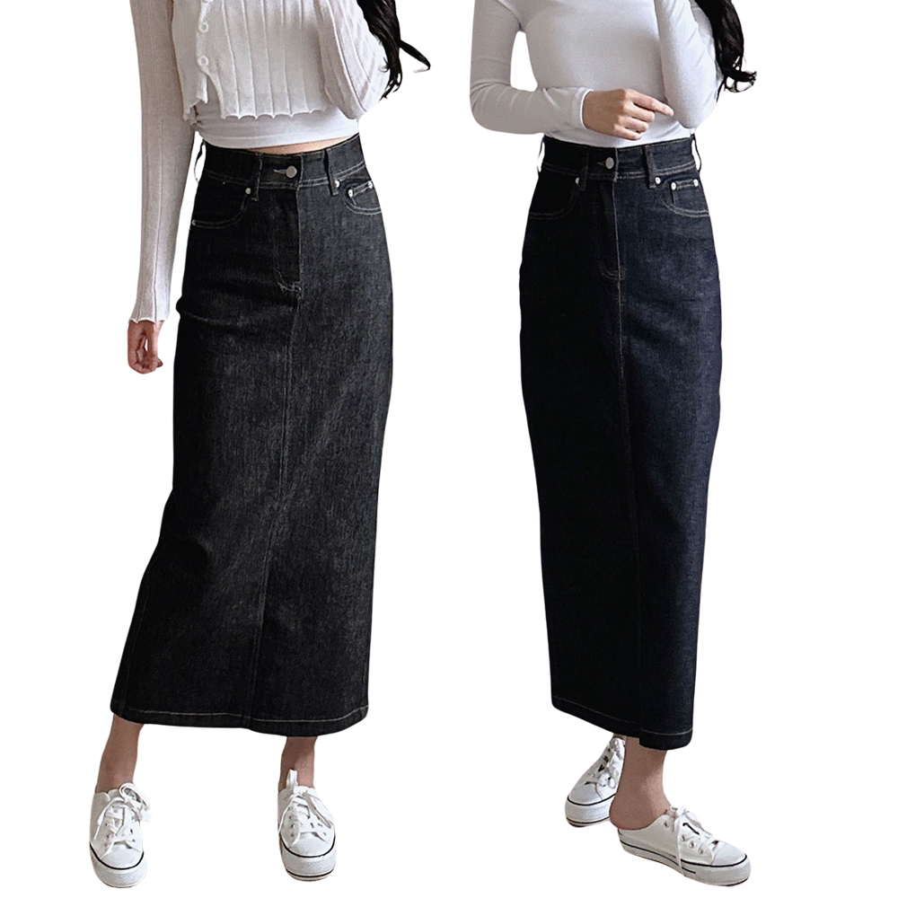 여성 스커트 여름 가을 롱 미니 청치마 면 밴딩 미디 플리츠 키작녀 빅사이즈 치마