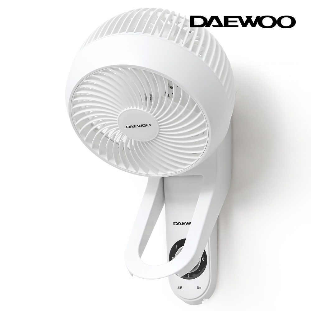 대우 360도 회전 벽걸이 써큘레이터 18cm/벽걸이선풍기 벽선풍기 벽걸이서큘레이터 : konmall
