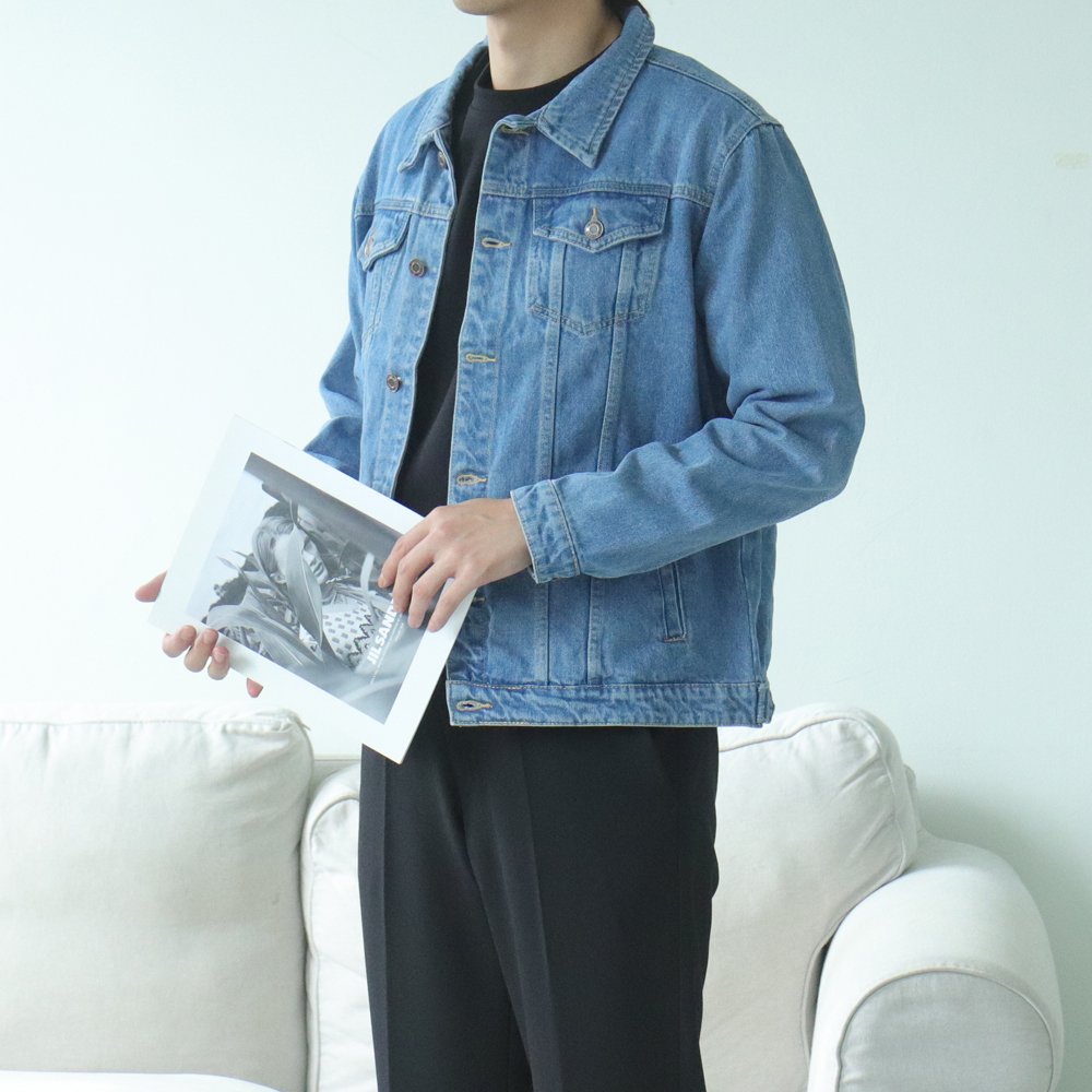 남자청자켓 트러커 데님 봄 가을 자켓 - 상세 이미지 3